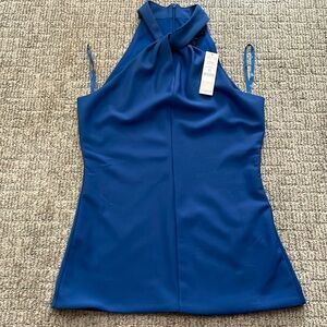 Blue halter/tank top, new with tags. White House black market. Formal